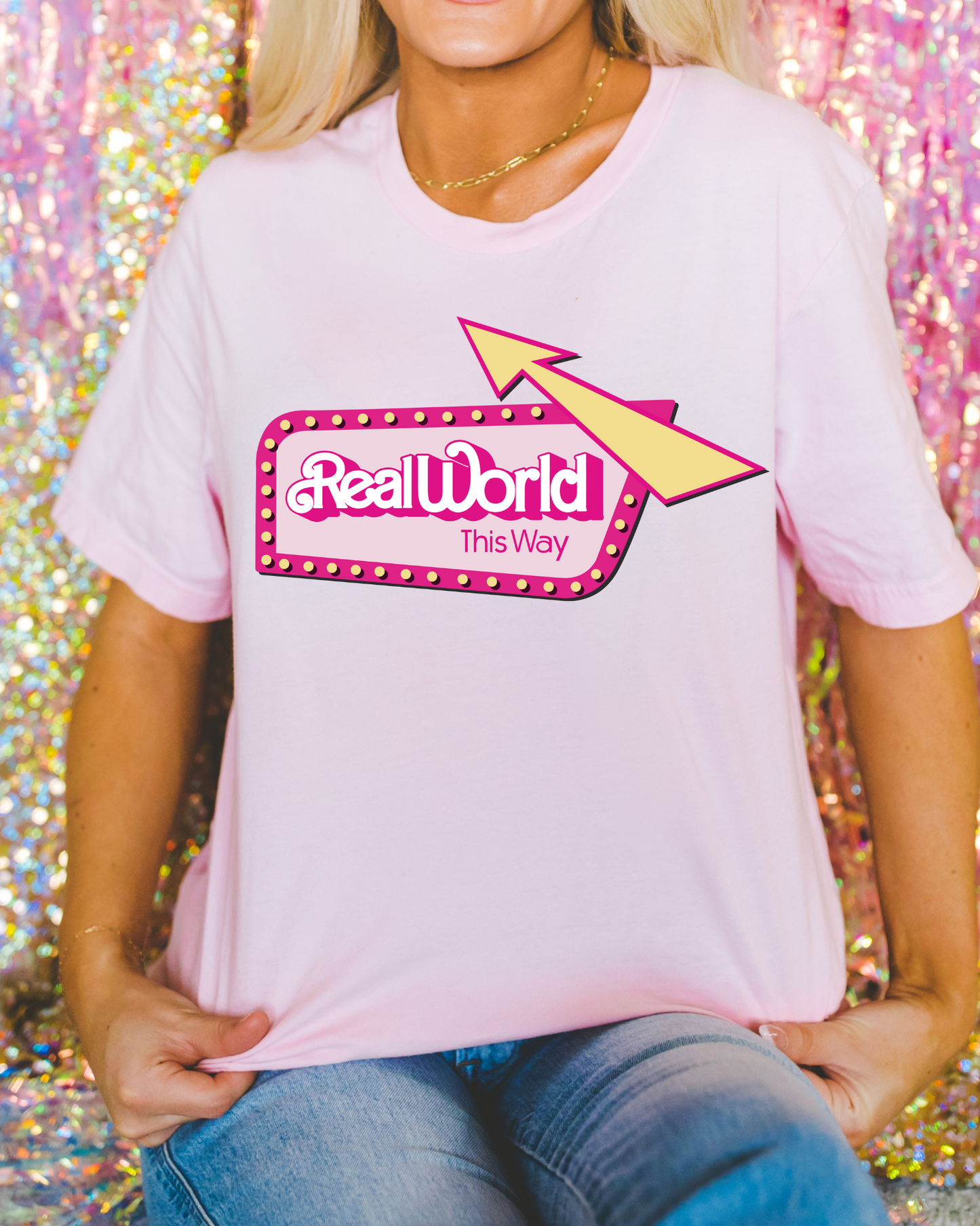 Real World Pink-mc short sleeve tshirt