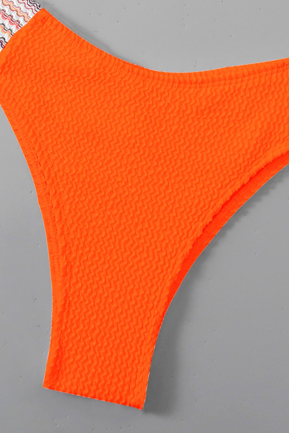 Pink Vibes Contrast Textured High Cut Swim Set