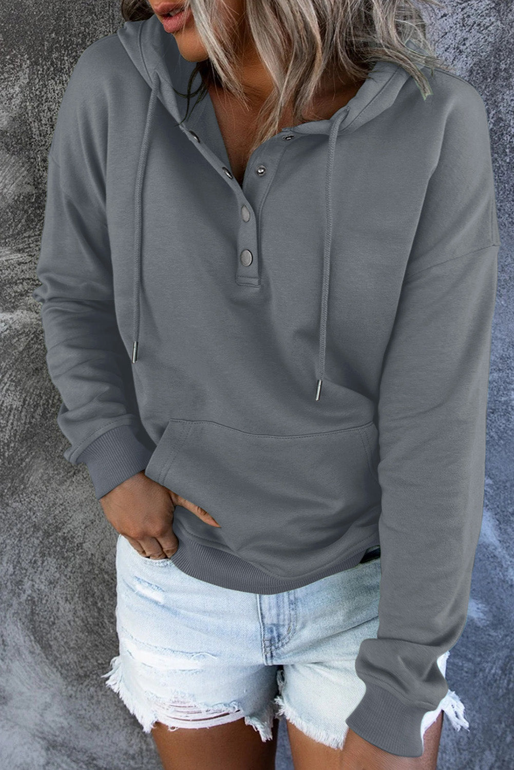 Keep It Casual Dropped Shoulder Hoodie