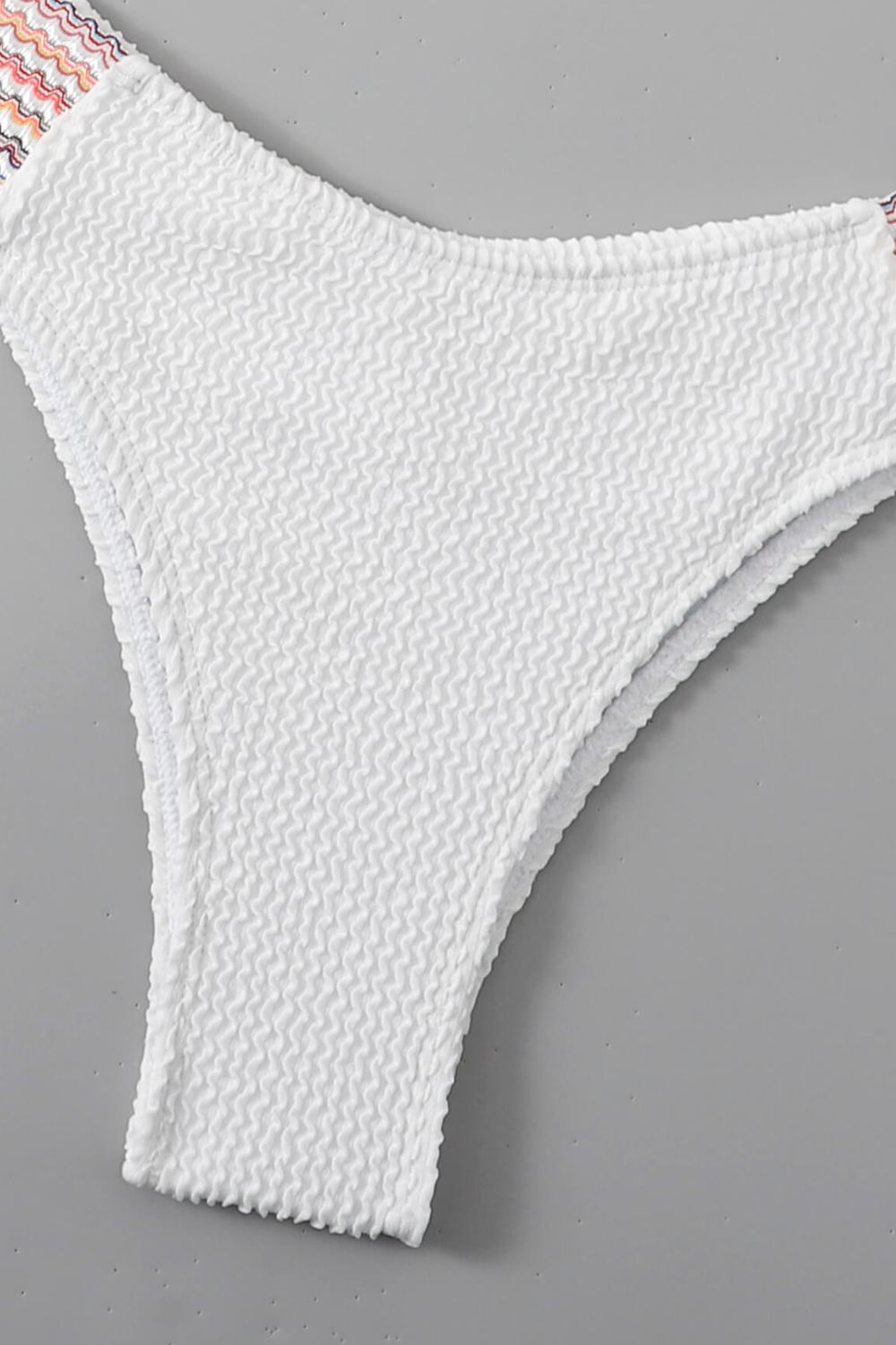 Pink Vibes Contrast Textured High Cut Swim Set