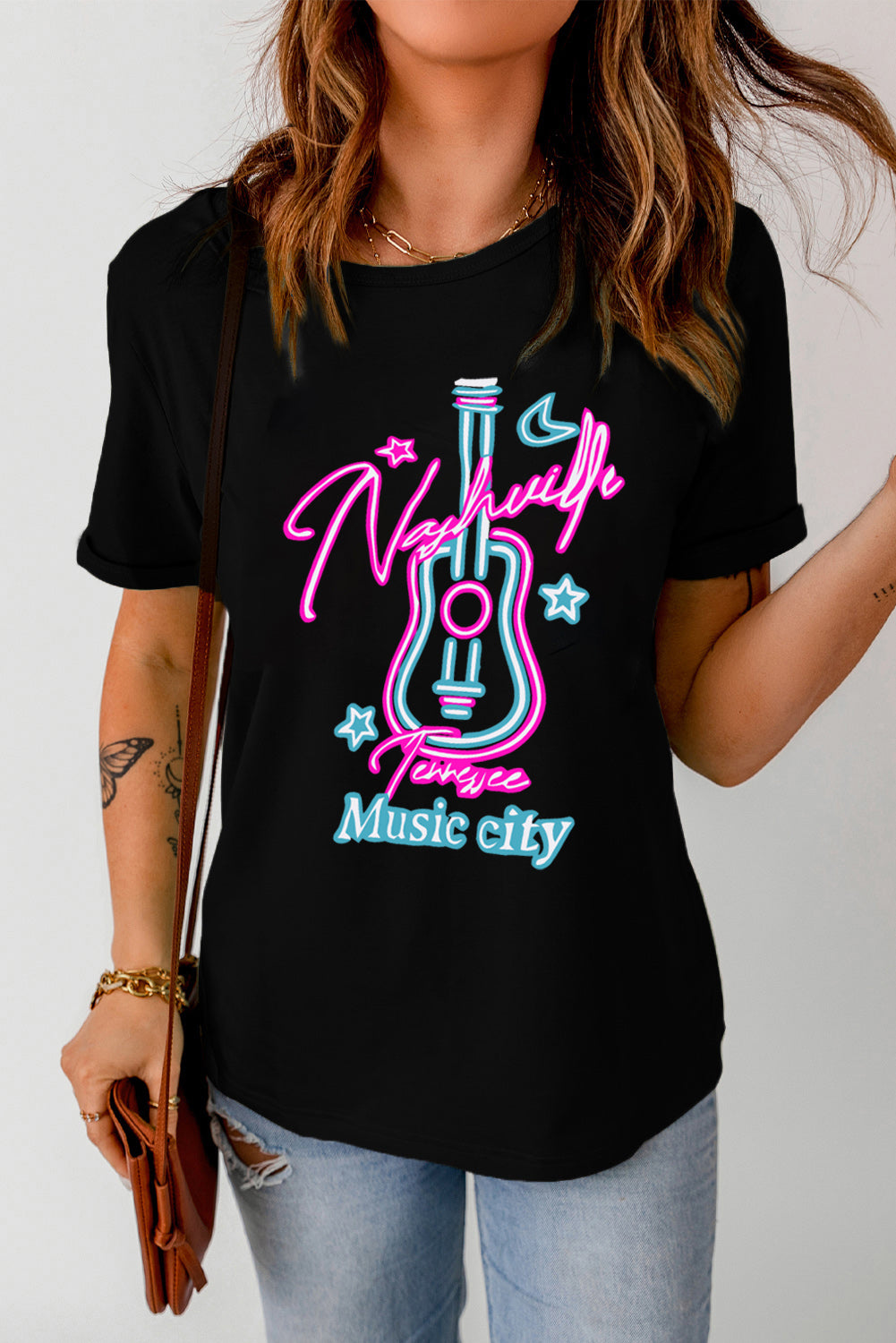Nashville Music City Graphic Short-Sleeve Tee Shirt