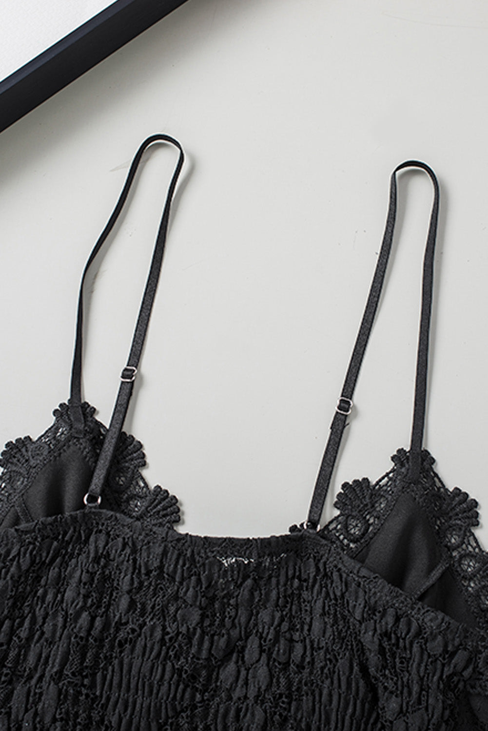 Angelfish V-Neck Lace Cropped Cami