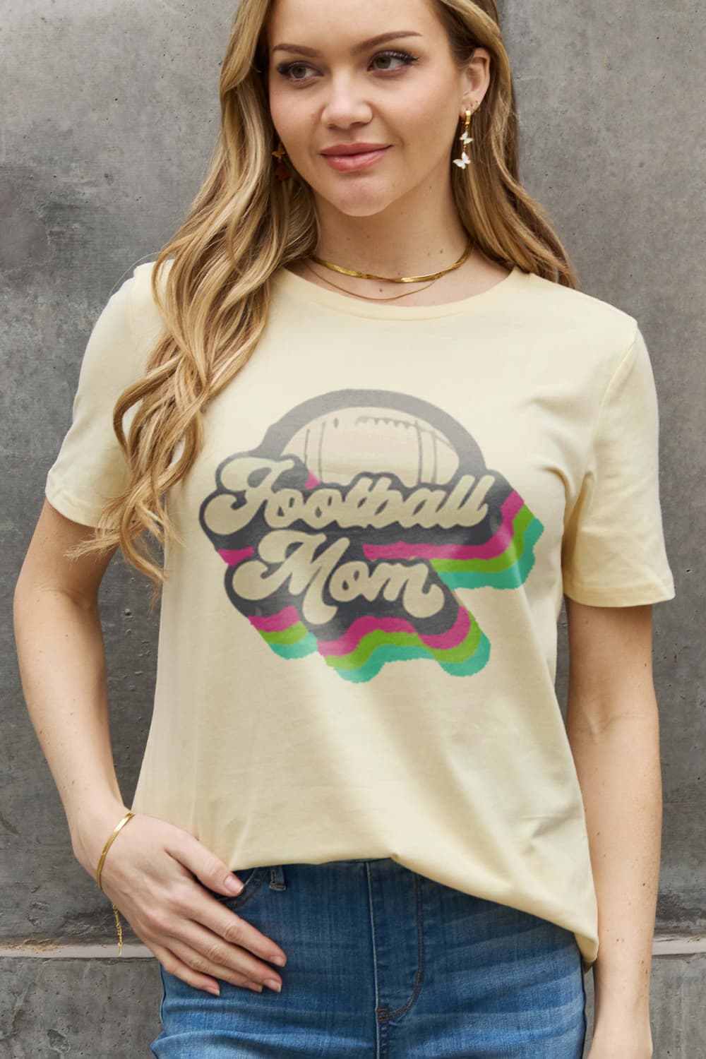 FOOTBALL MOM Cotton Tee
