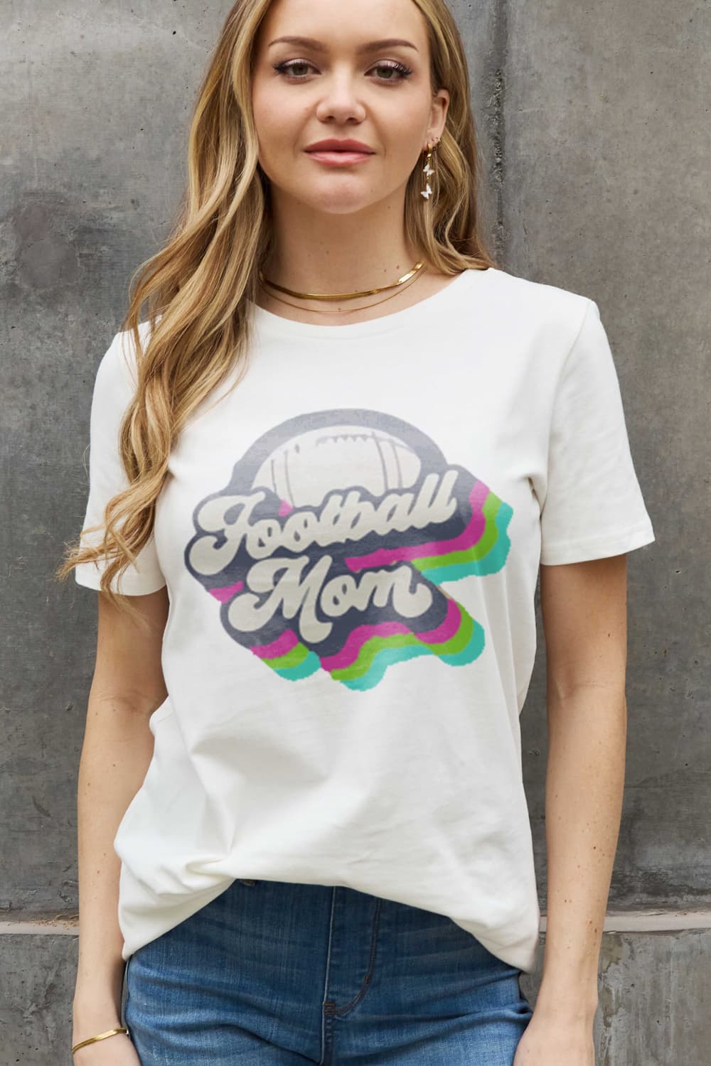 FOOTBALL MOM Cotton Tee