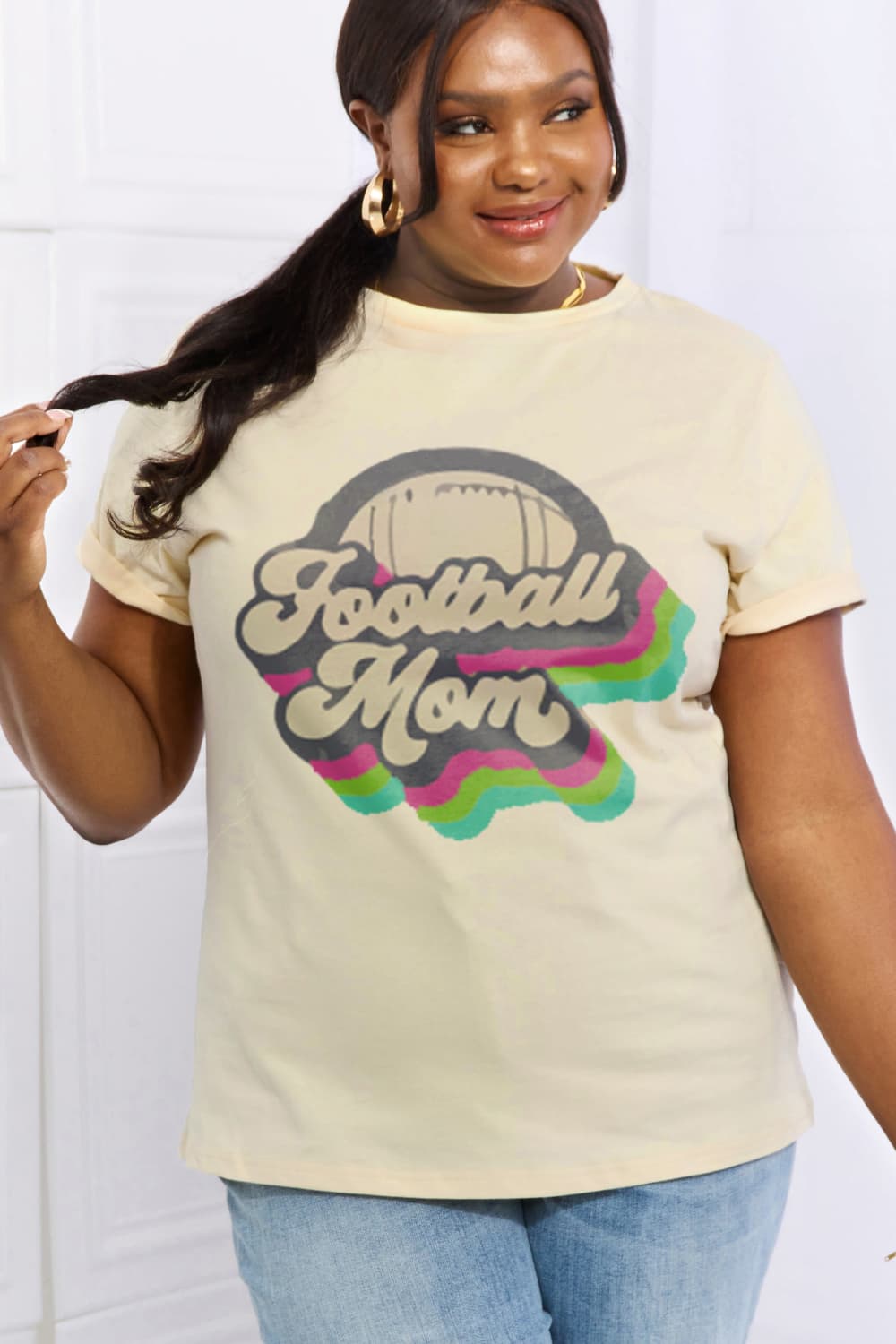 FOOTBALL MOM Cotton Tee