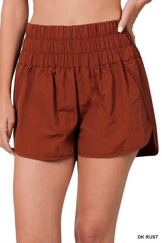 RESORT SMOCKED WAISTBAND RUNNING SHORTS