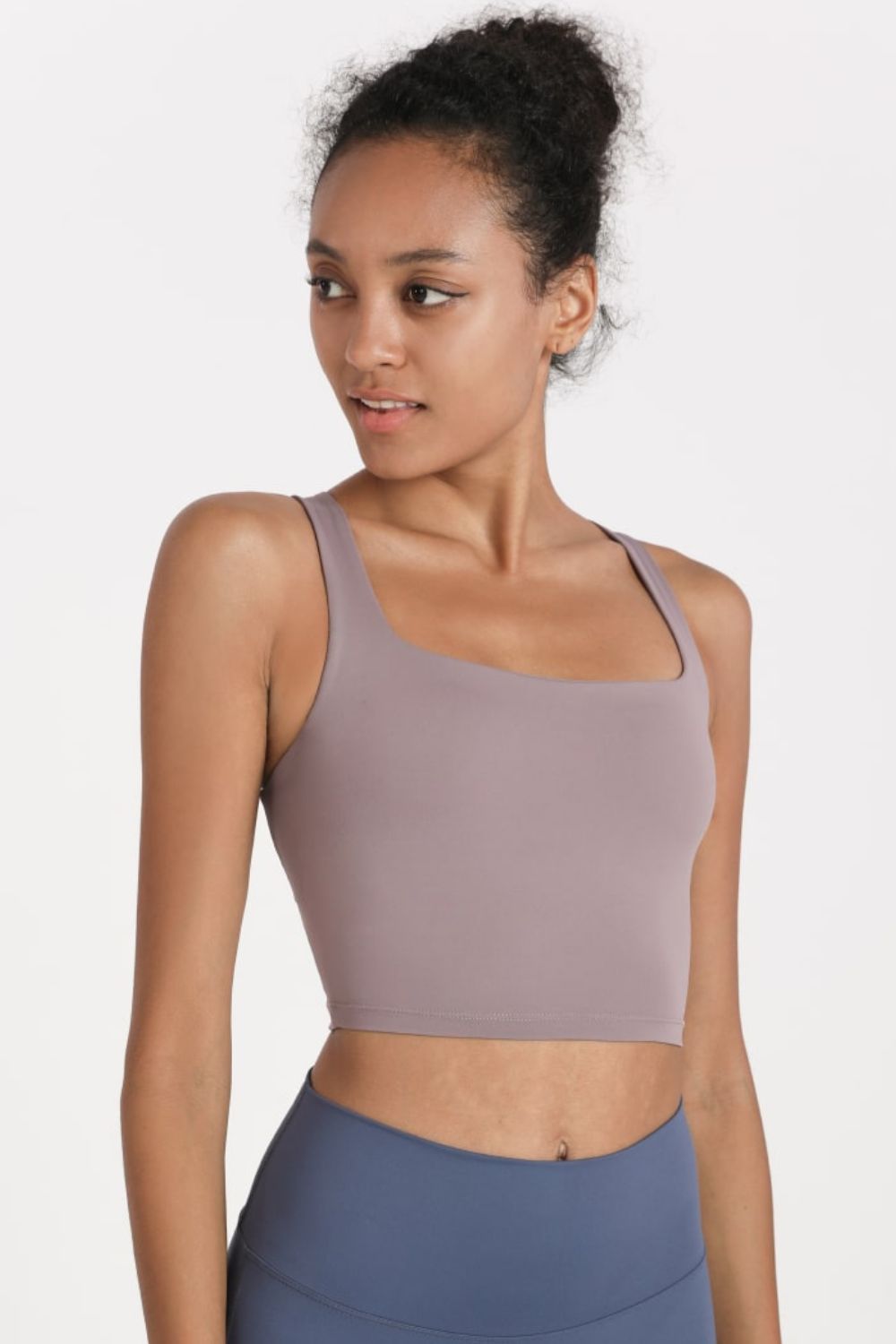 Crisscross Open Back Cropped Sports Cami