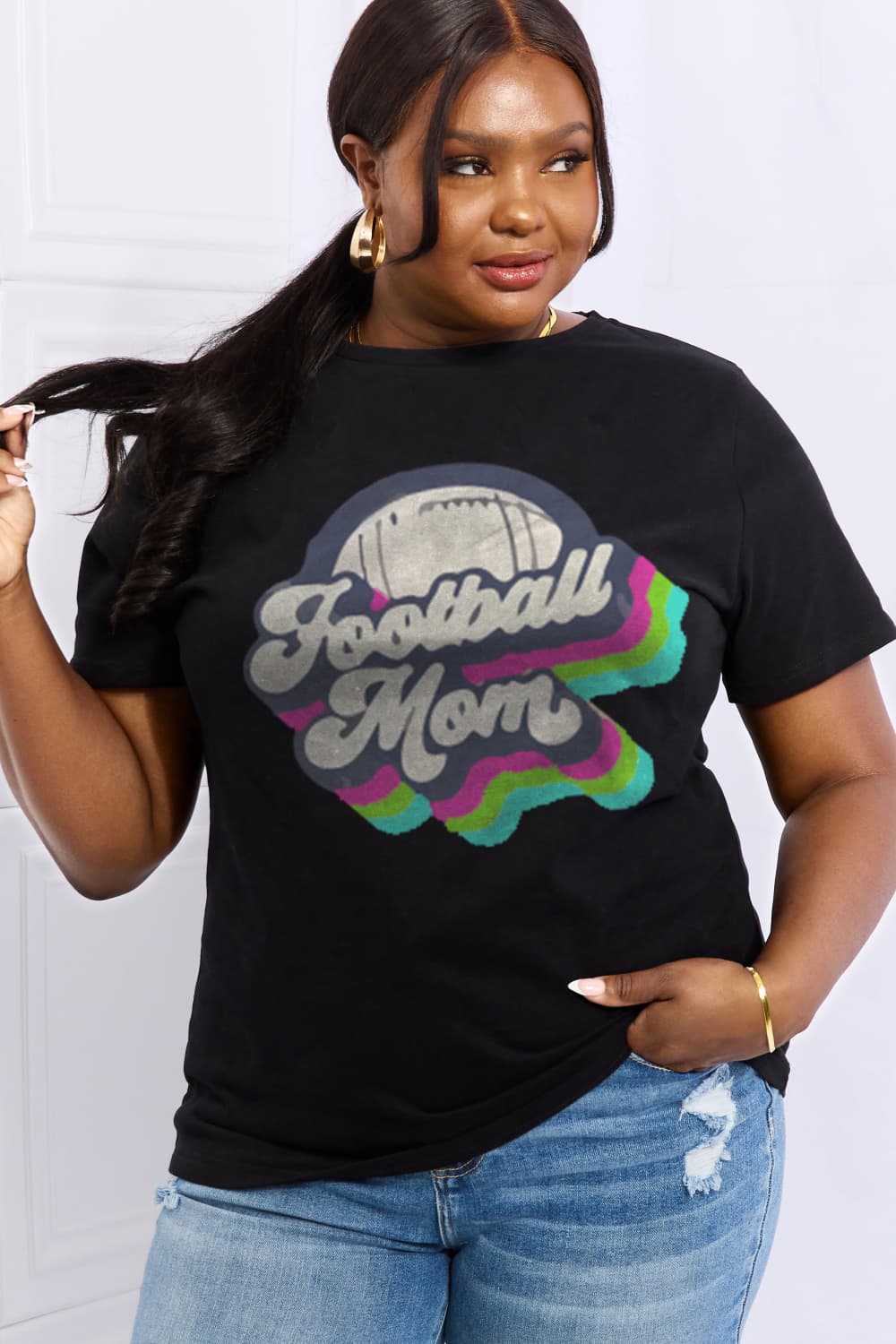 FOOTBALL MOM Cotton Tee