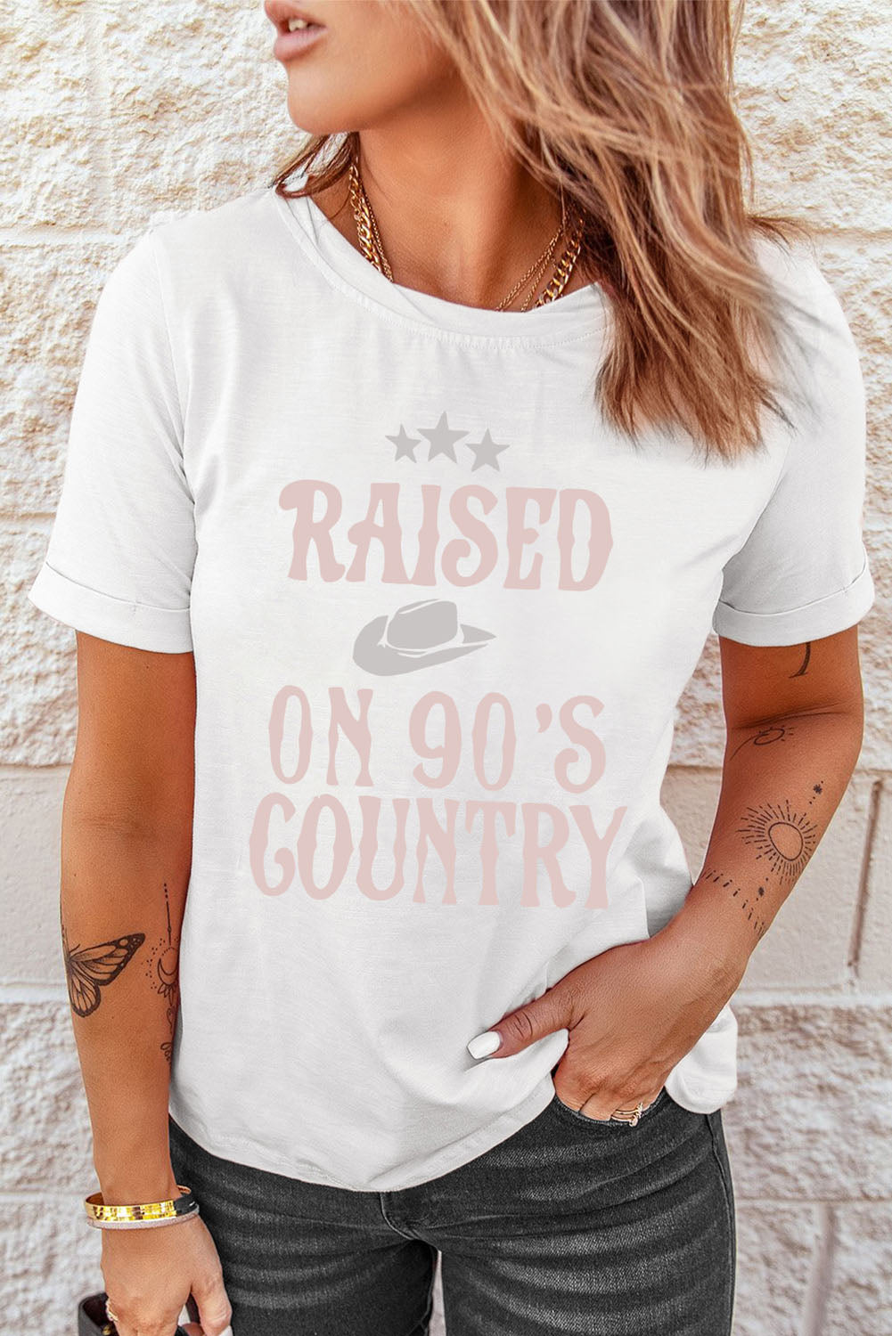 90s Country Cuffed Tee