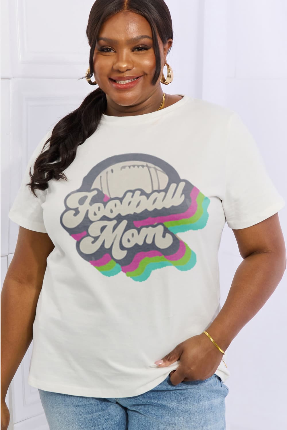 FOOTBALL MOM Cotton Tee