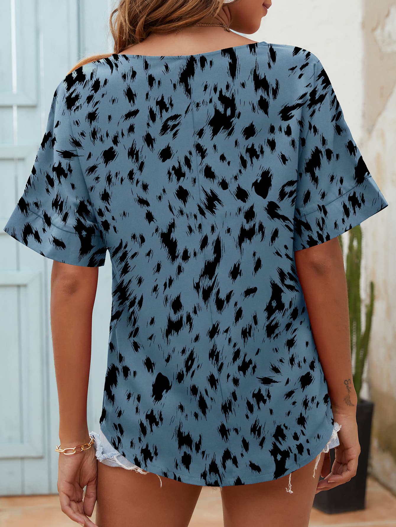 Damselfish Half Sleeve Blouse