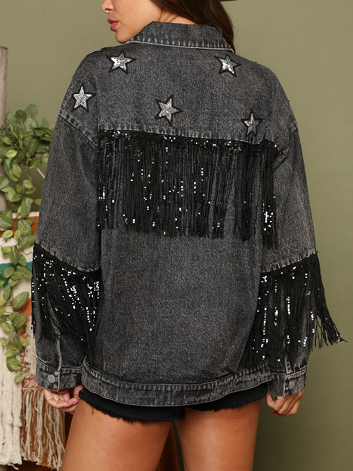 The Hills Fringe Denim Jacket